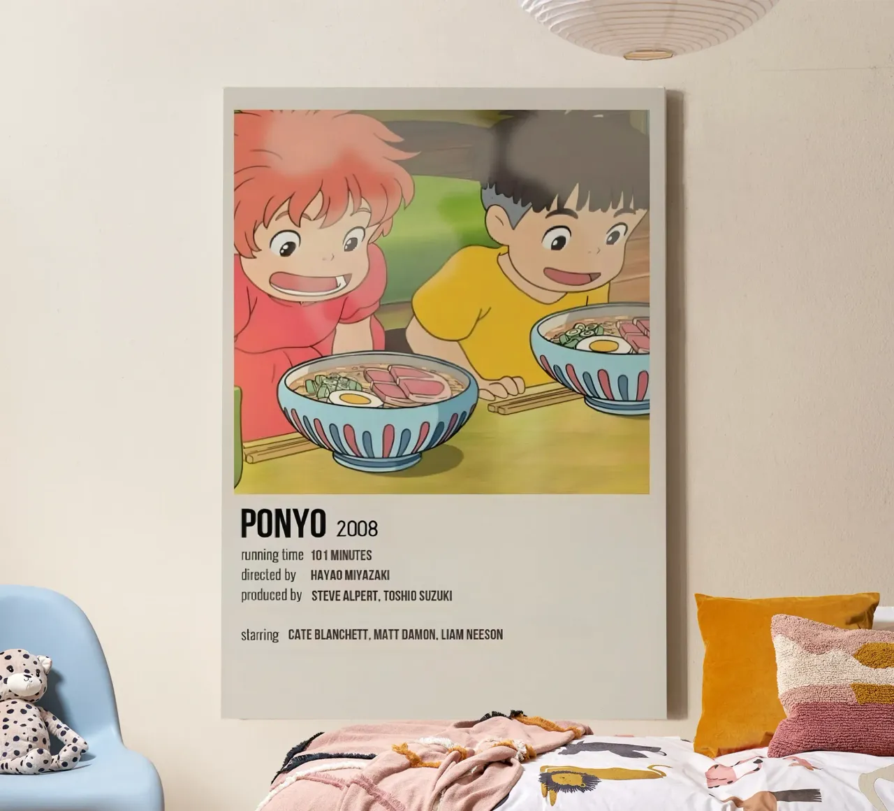 PONYO 2008 tela con Cornice a cassetta da Totoya