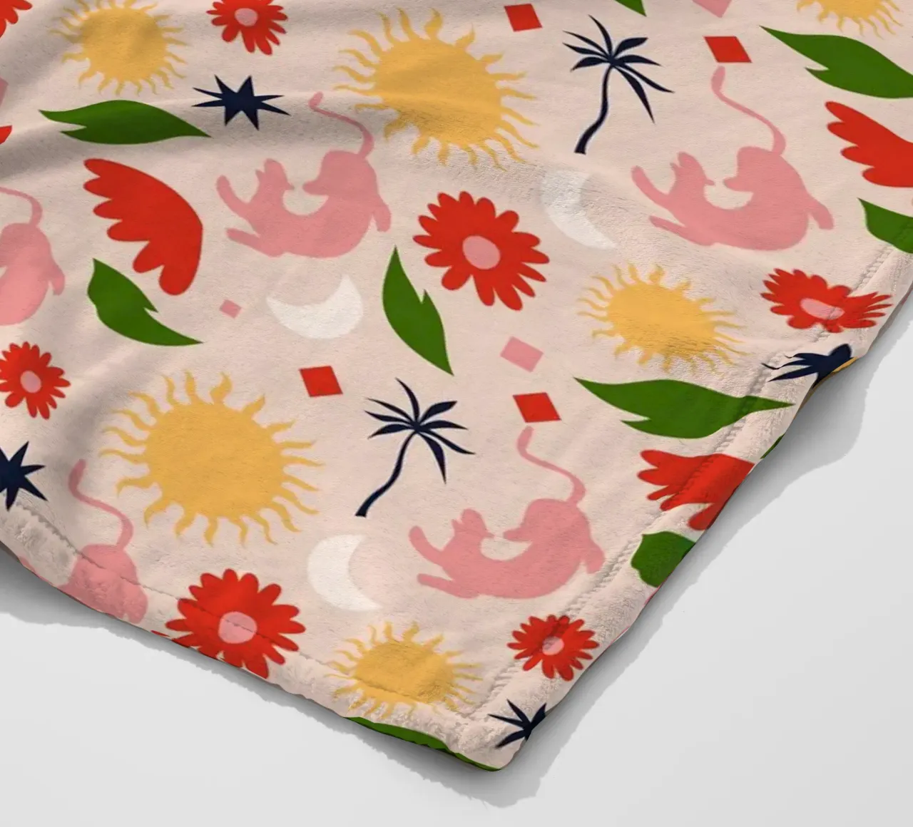 Celestial Jungle fleece blanket by Kintsugi99