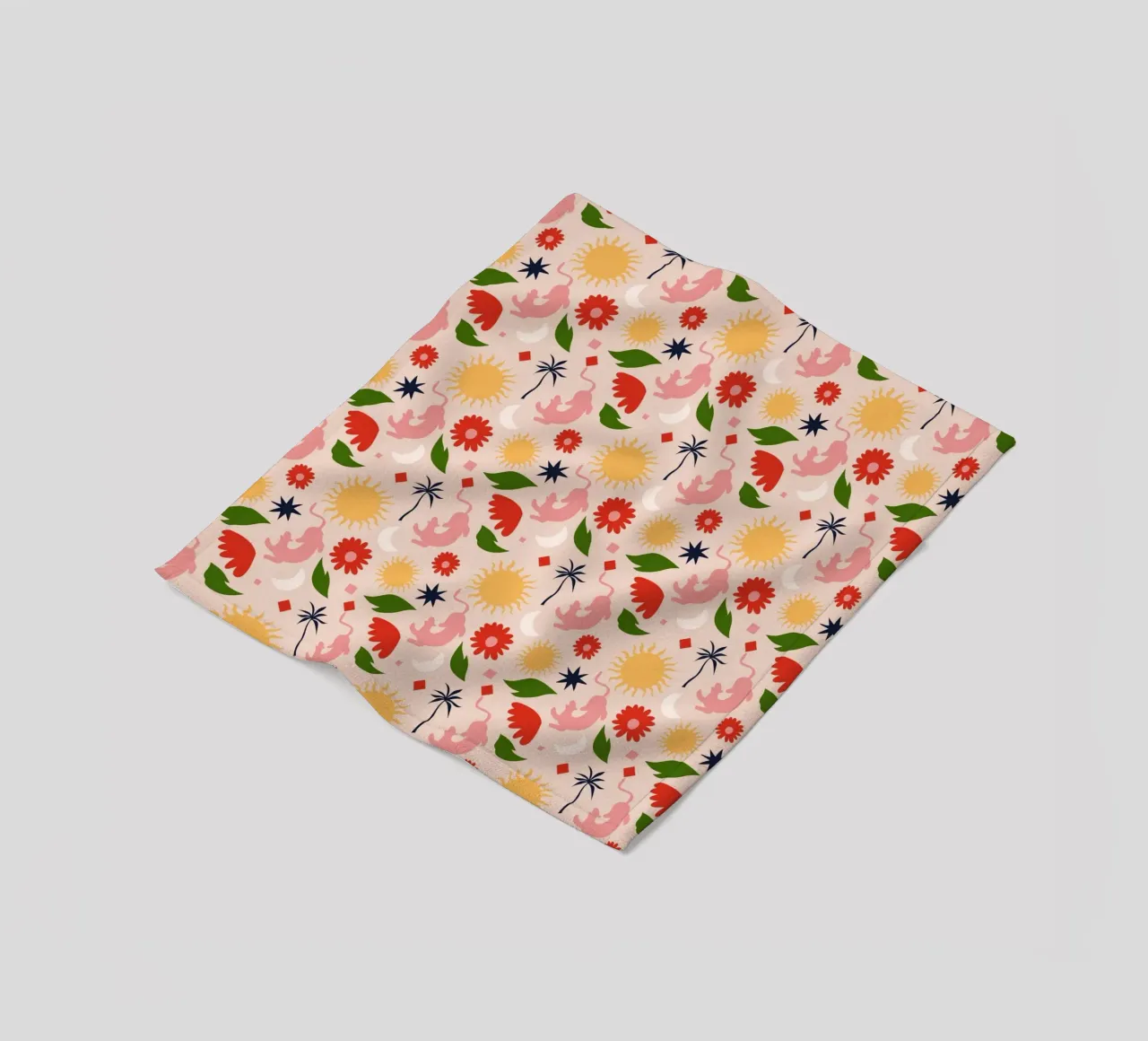 Celestial Jungle fleece blanket by Kintsugi99