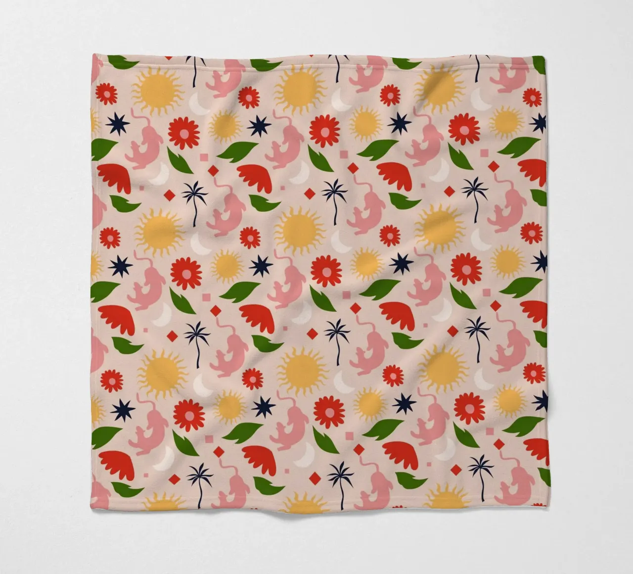 Celestial Jungle fleece blanket by Kintsugi99