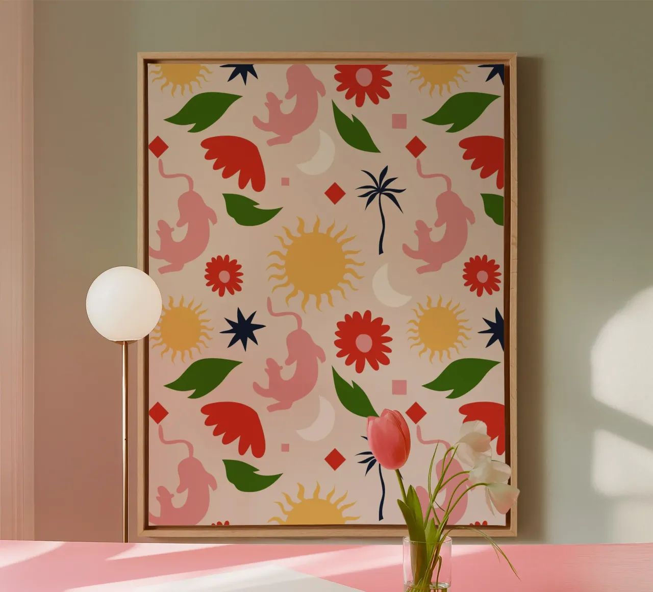 Celestial Jungle canvas by Kintsugi99