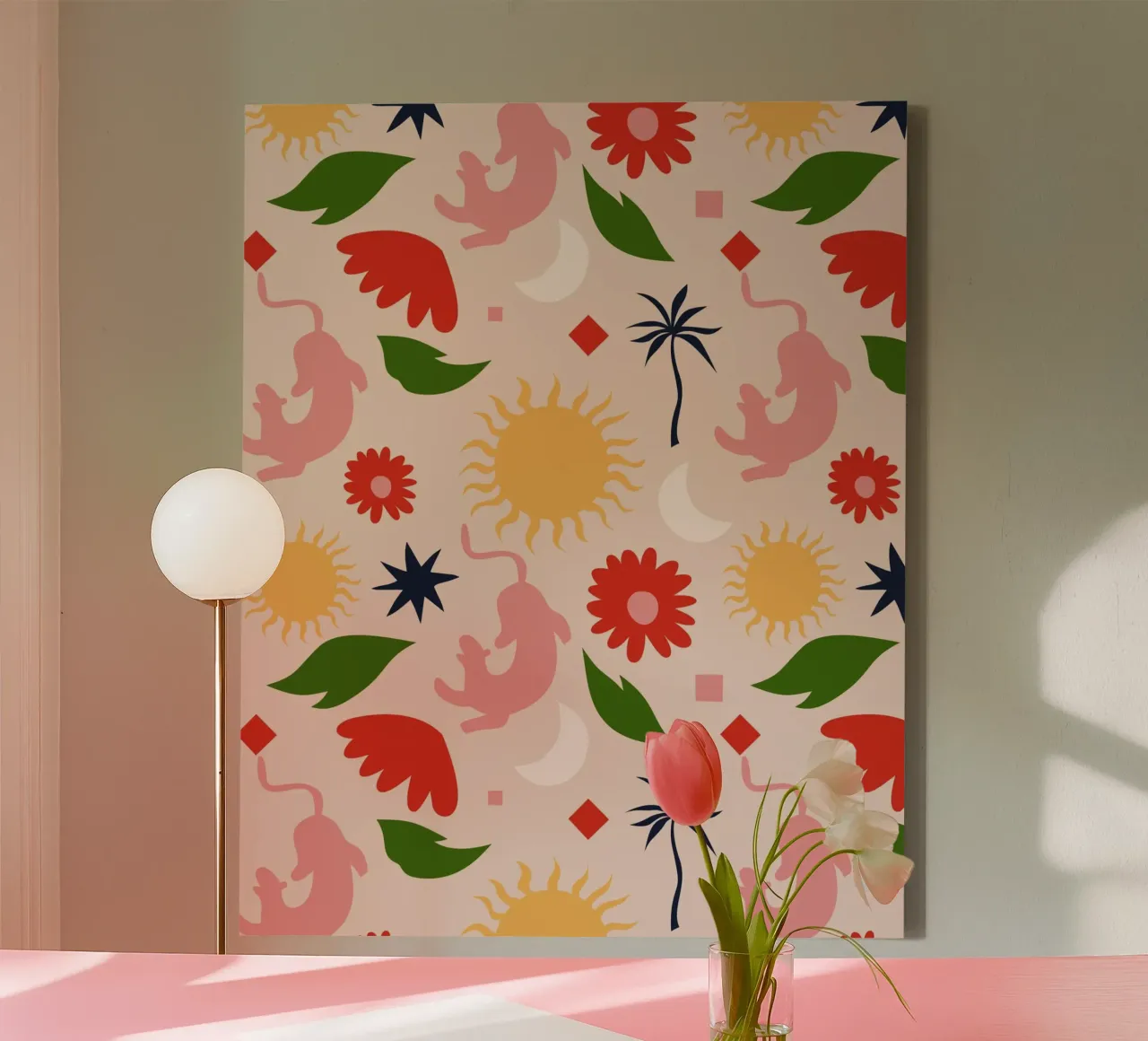 Celestial Jungle canvas by Kintsugi99