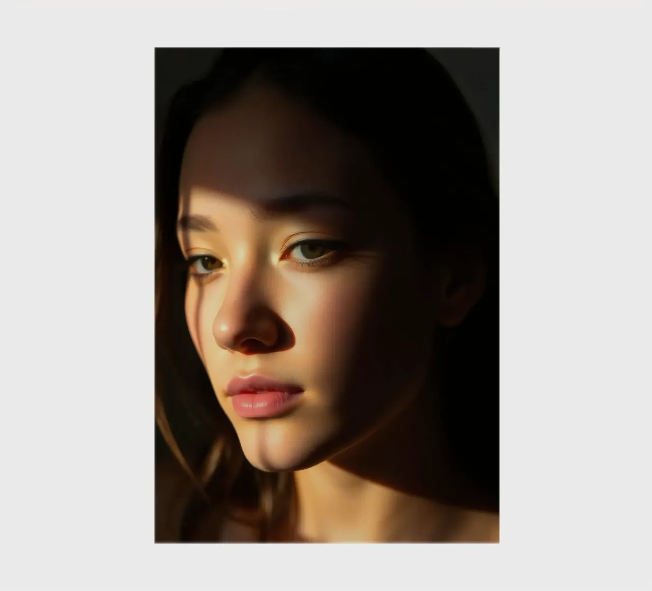 Young woman with natural beauty and soft light notebook by DesignDoodle