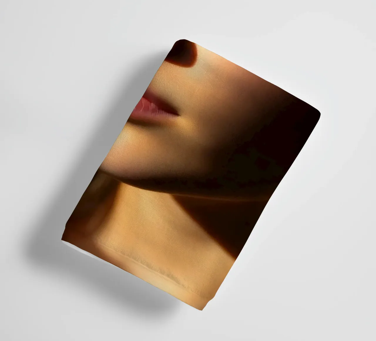Young woman with natural beauty and soft light towel by DesignDoodle