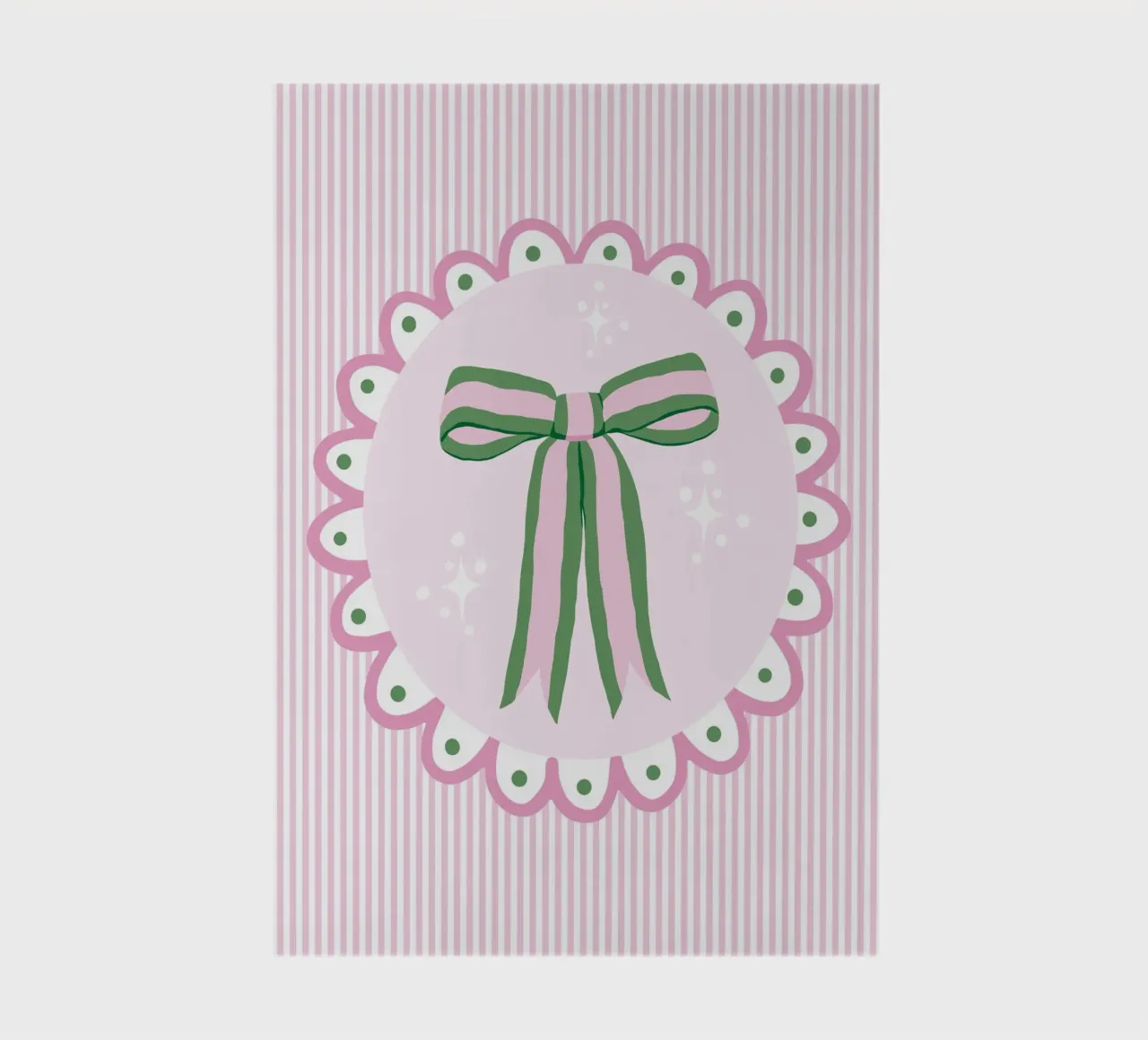 Pretty sparkling coquette ribbon in pink and green diario da Vivdesign