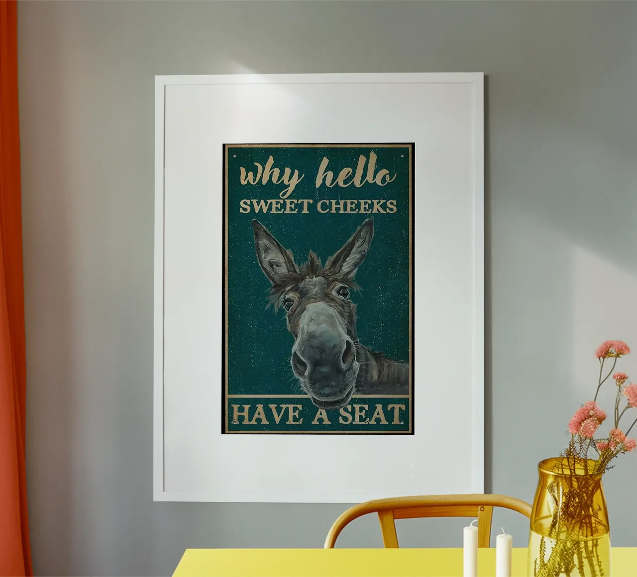 Süßes Bäckchen Esel Poster von Aaronshop