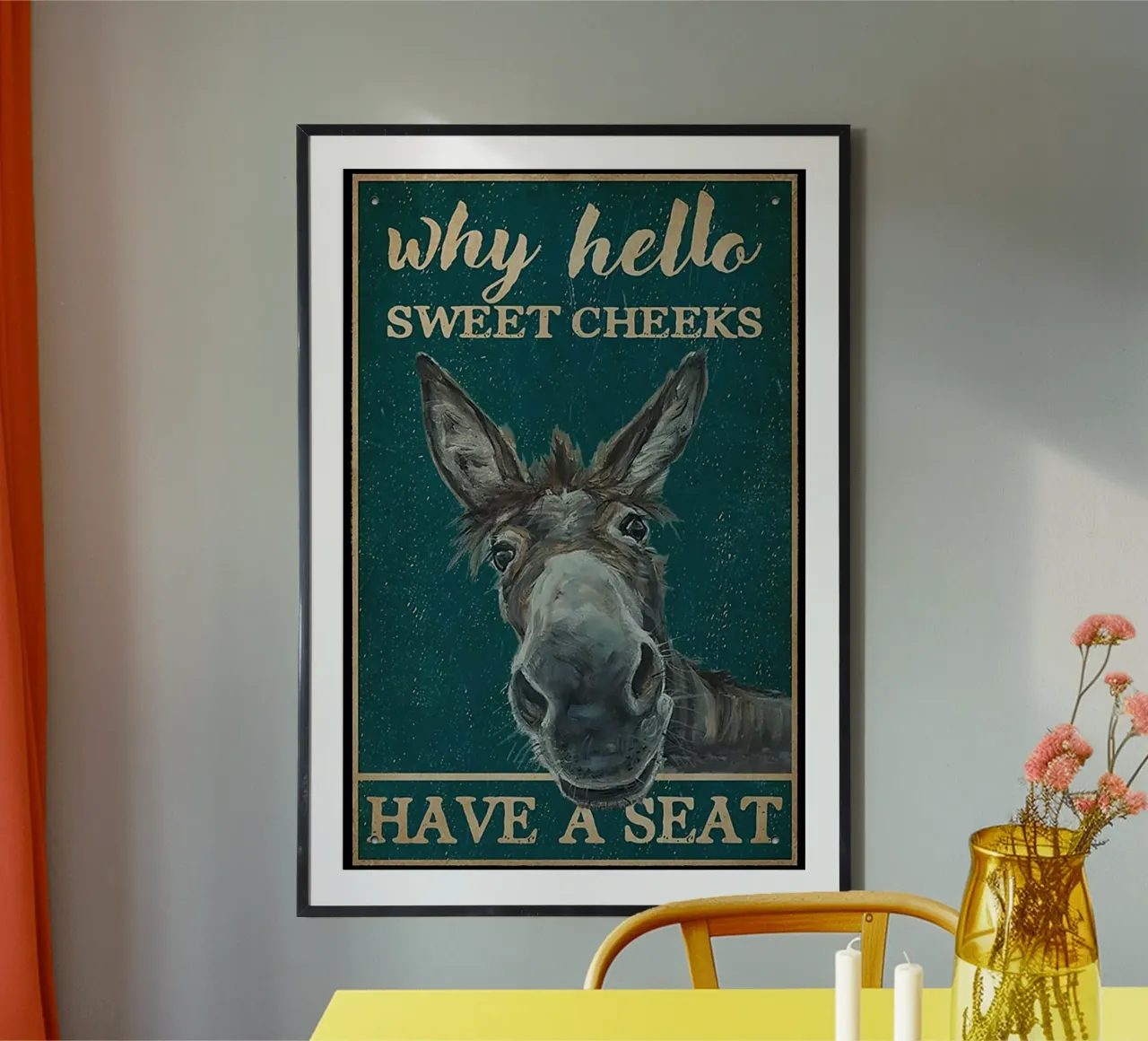 Süßes Bäckchen Esel Poster von Aaronshop
