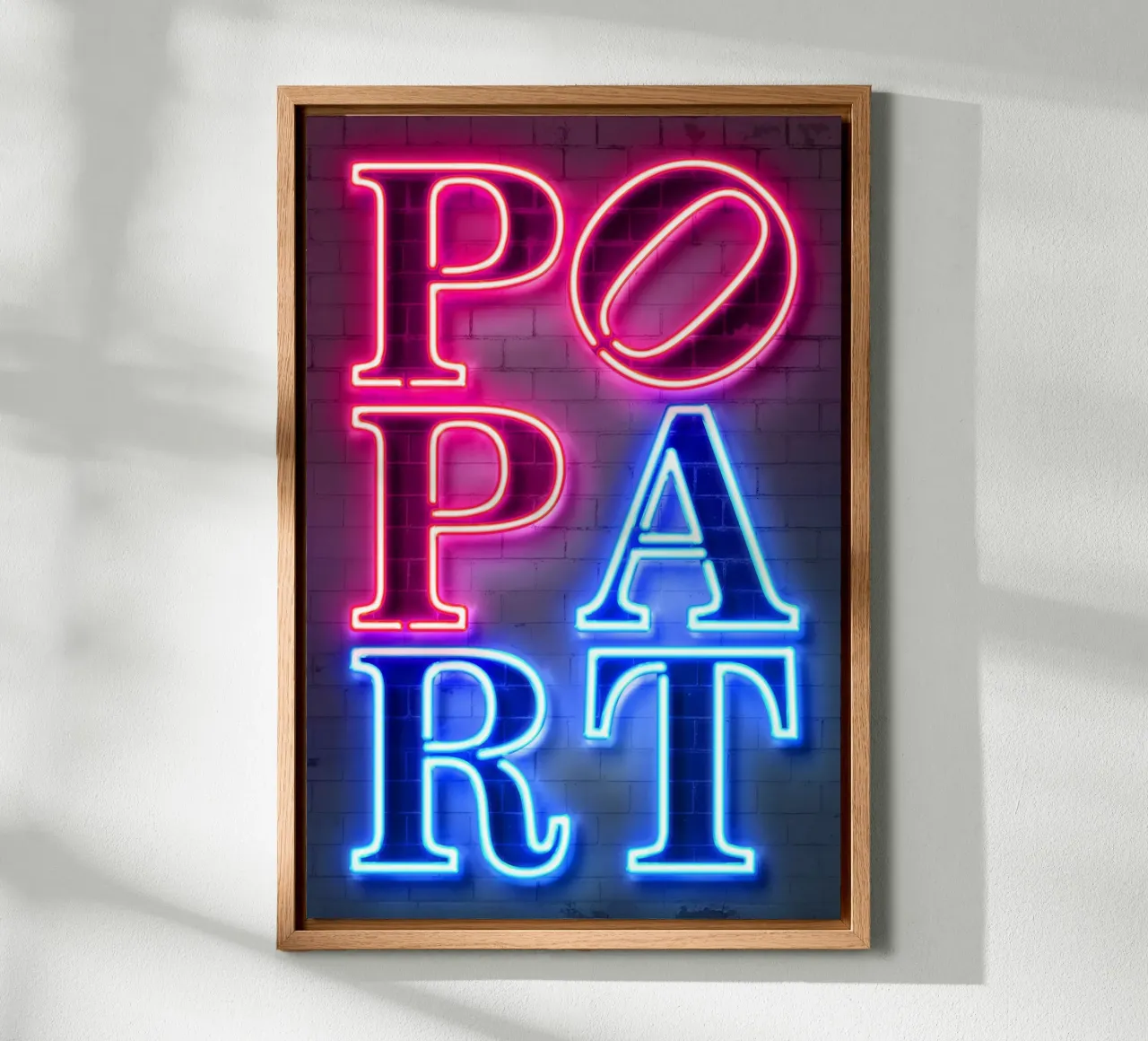 Pop Art canvas met Baklijst van Octavian
