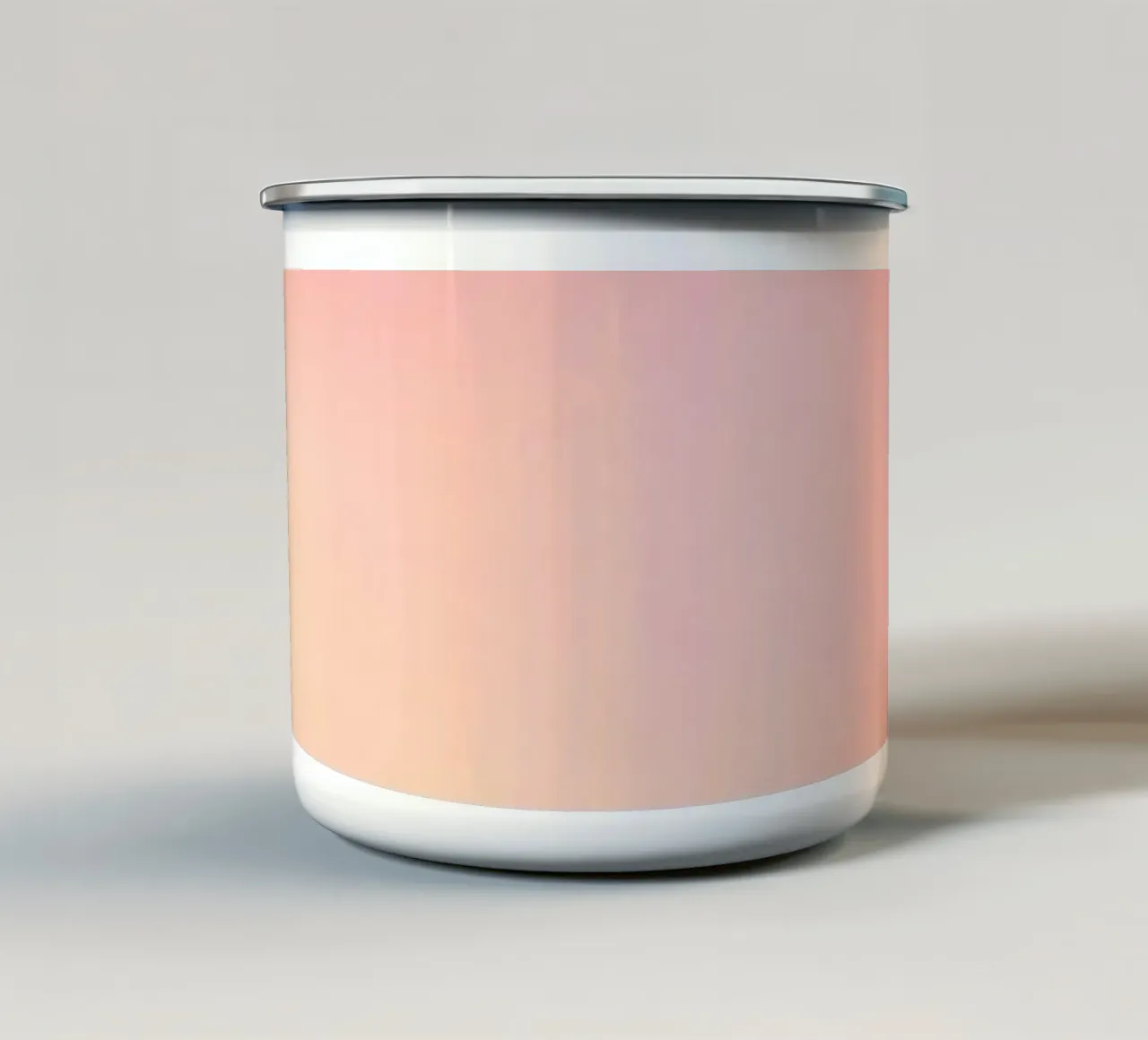 Soft pastel colors blend to create a calm background enamel mug by DesignDoodle