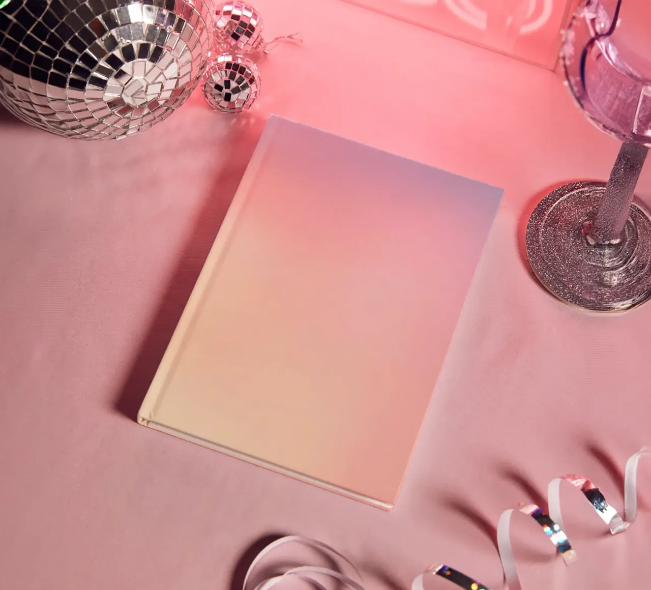 Soft pastel colors blend to create a calm background notebook by DesignDoodle