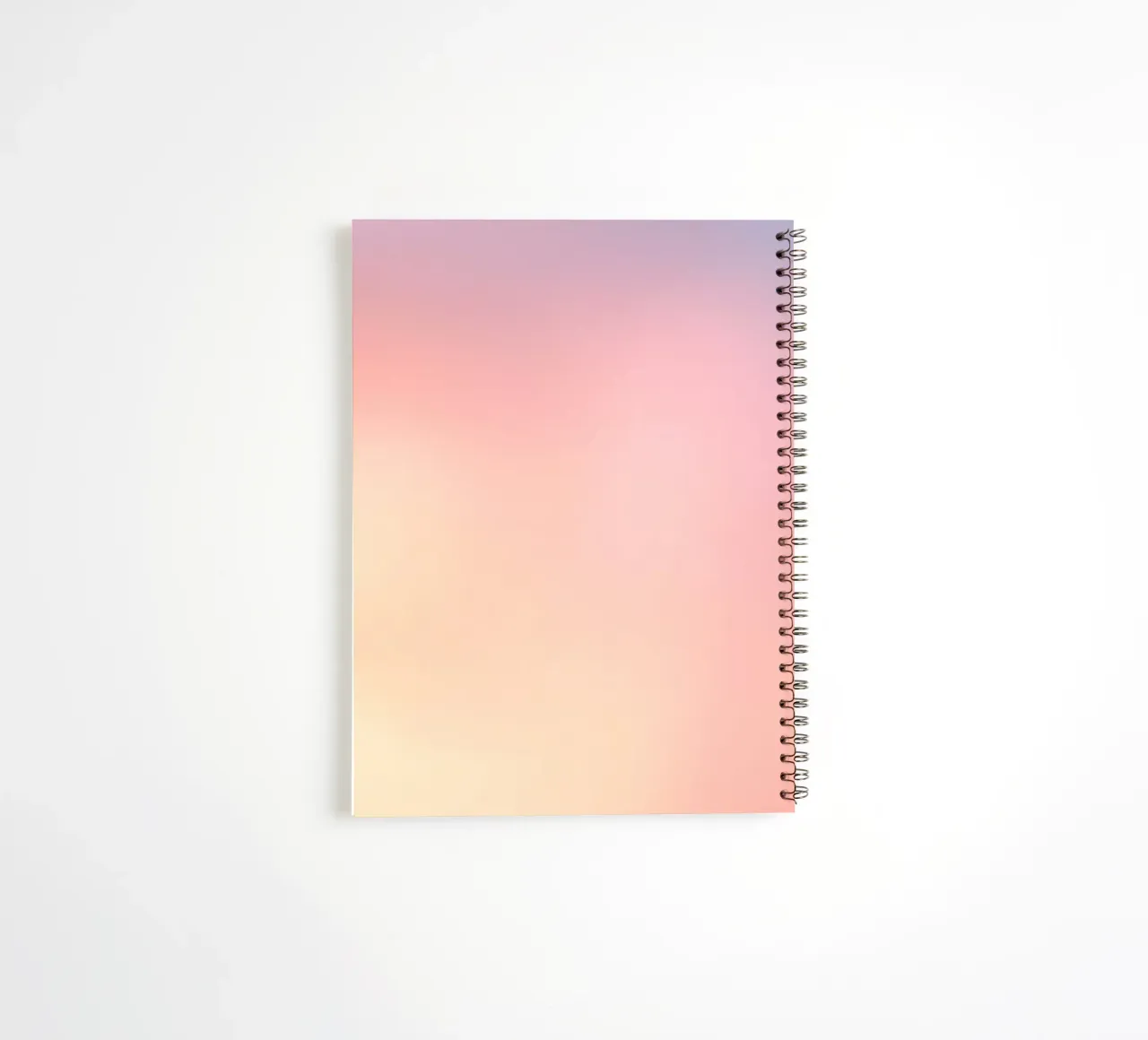 Soft pastel colors blend to create a calm background spiral notebook by DesignDoodle