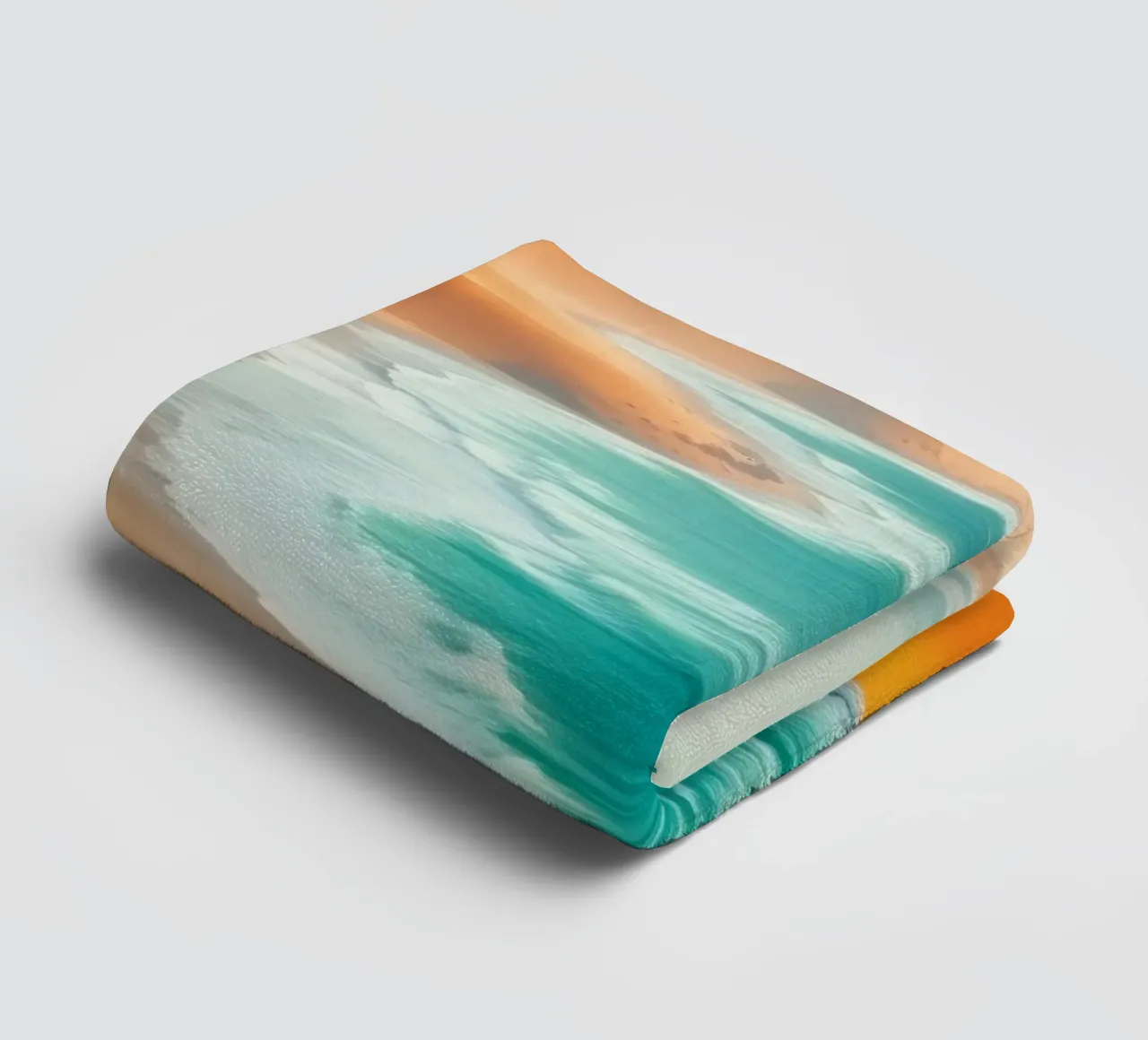 Le dune di sabbia del deserto incontrano l'oceano lungo un litorale mozzafiato asciugamano da bagno da DesignDoodle
