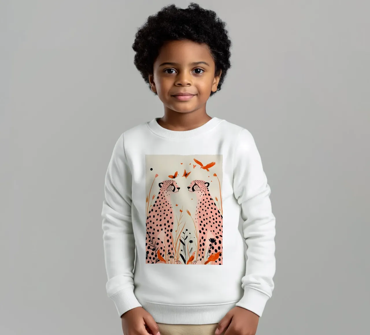 Psichedelico ghepardo macchie animali astratti stampa pop art felpa bambino da NorwesClub