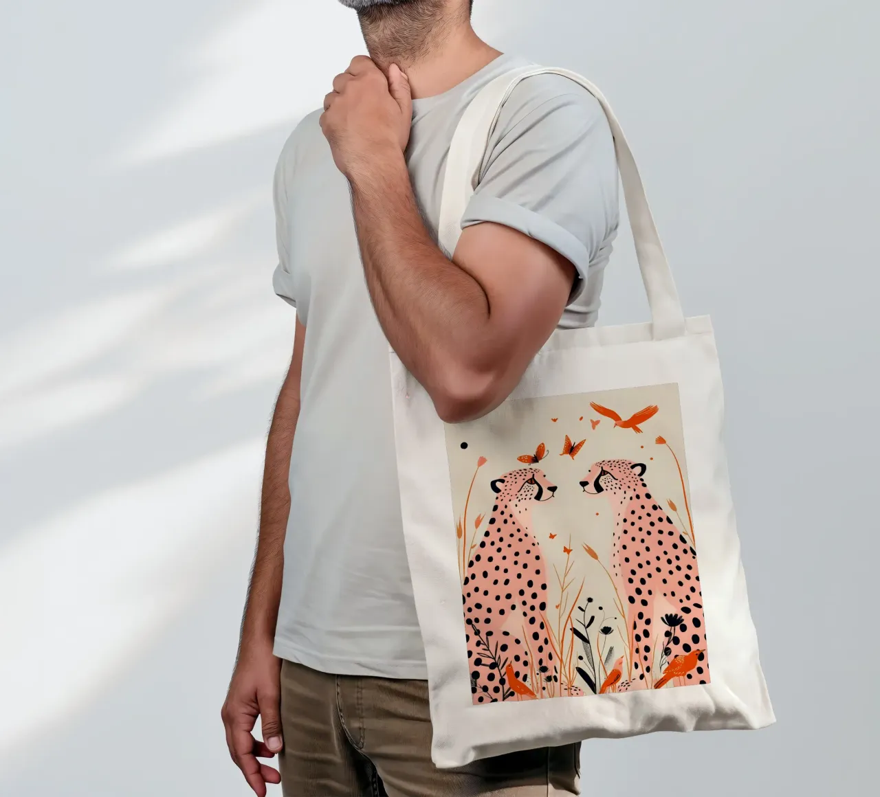 Psychedelic Cheetah Spots Abstract Animal Pop Art Print tote bag by NorwesClub