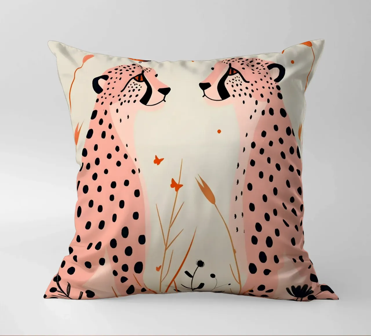 Psichedelico ghepardo macchie animali astratti stampa pop art cuscino da NorwesClub