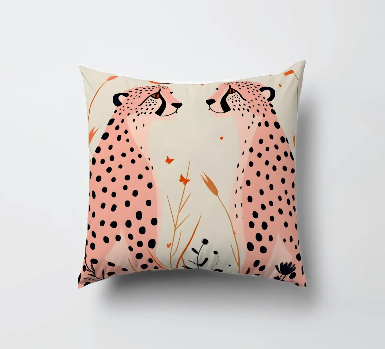 Psichedelico ghepardo macchie animali astratti stampa pop art cuscino da NorwesClub