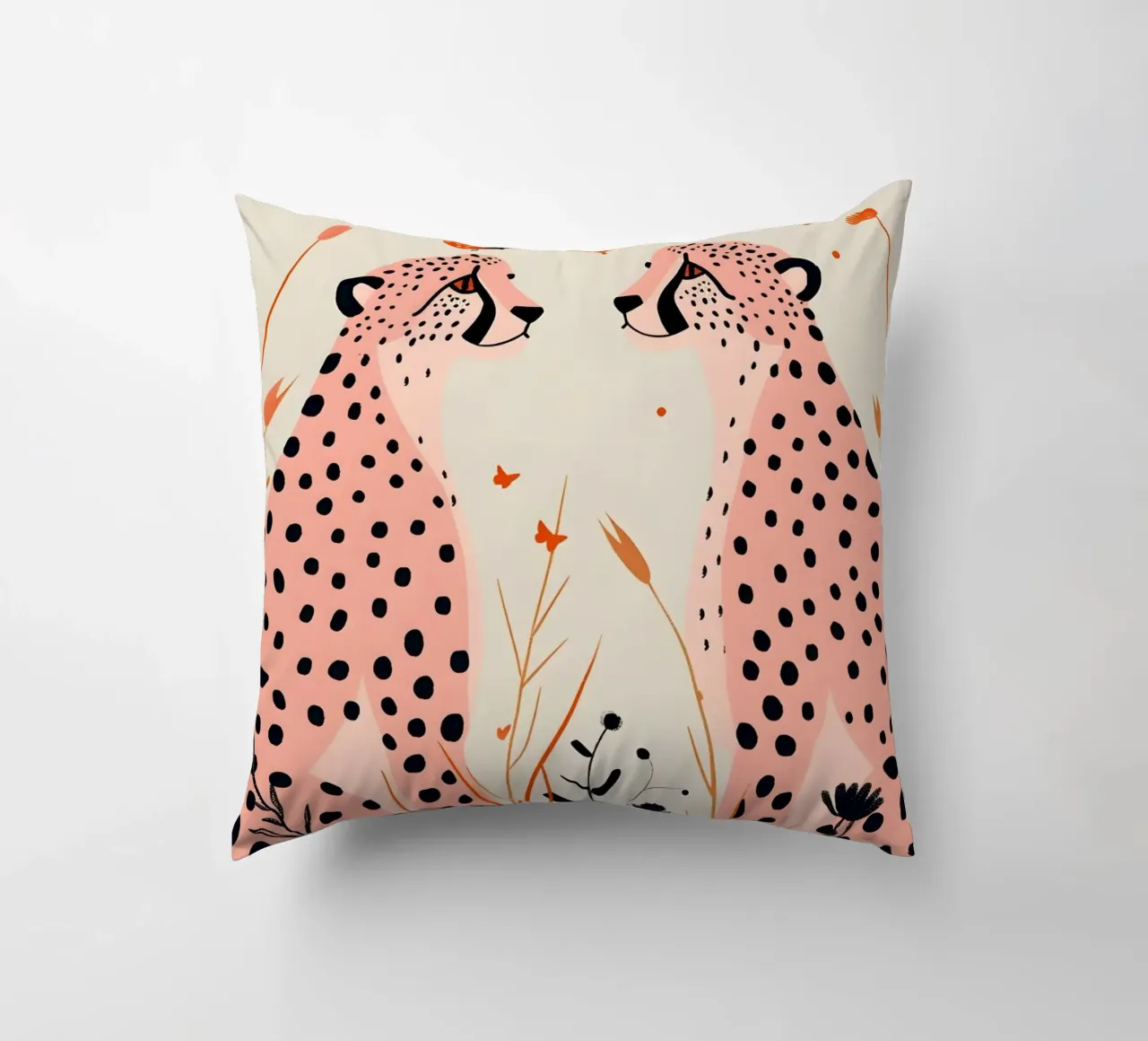 Psichedelico ghepardo macchie animali astratti stampa pop art cuscino da NorwesClub