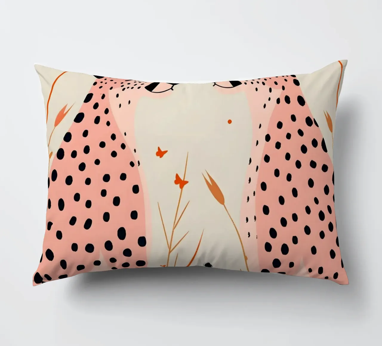 Psichedelico ghepardo macchie animali astratti stampa pop art cuscino da NorwesClub