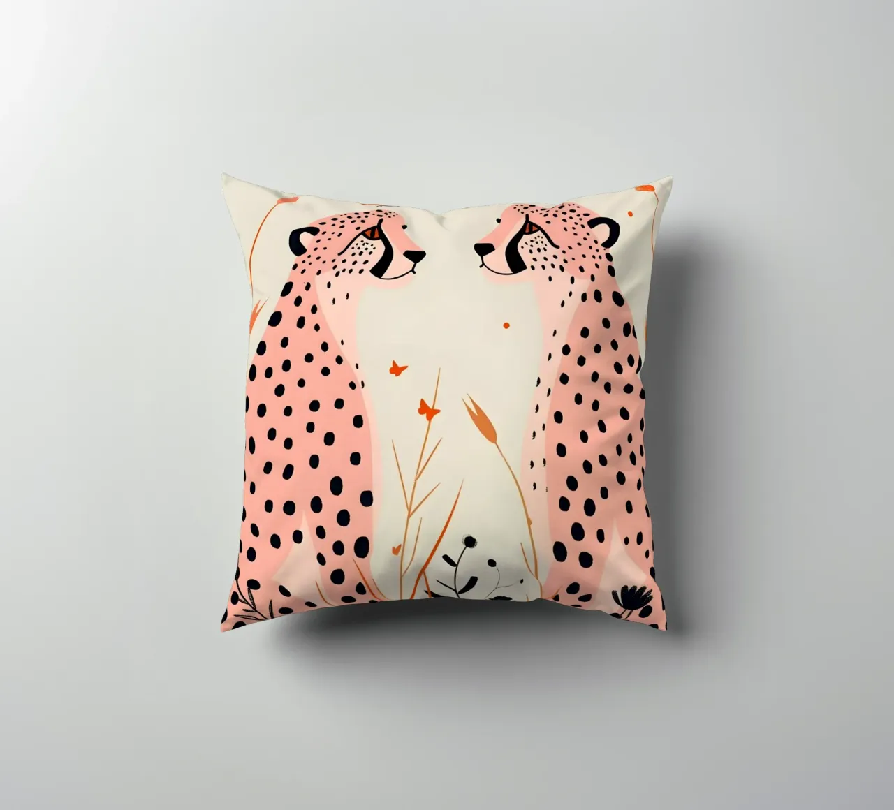 Psichedelico ghepardo macchie animali astratti stampa pop art cuscino da NorwesClub