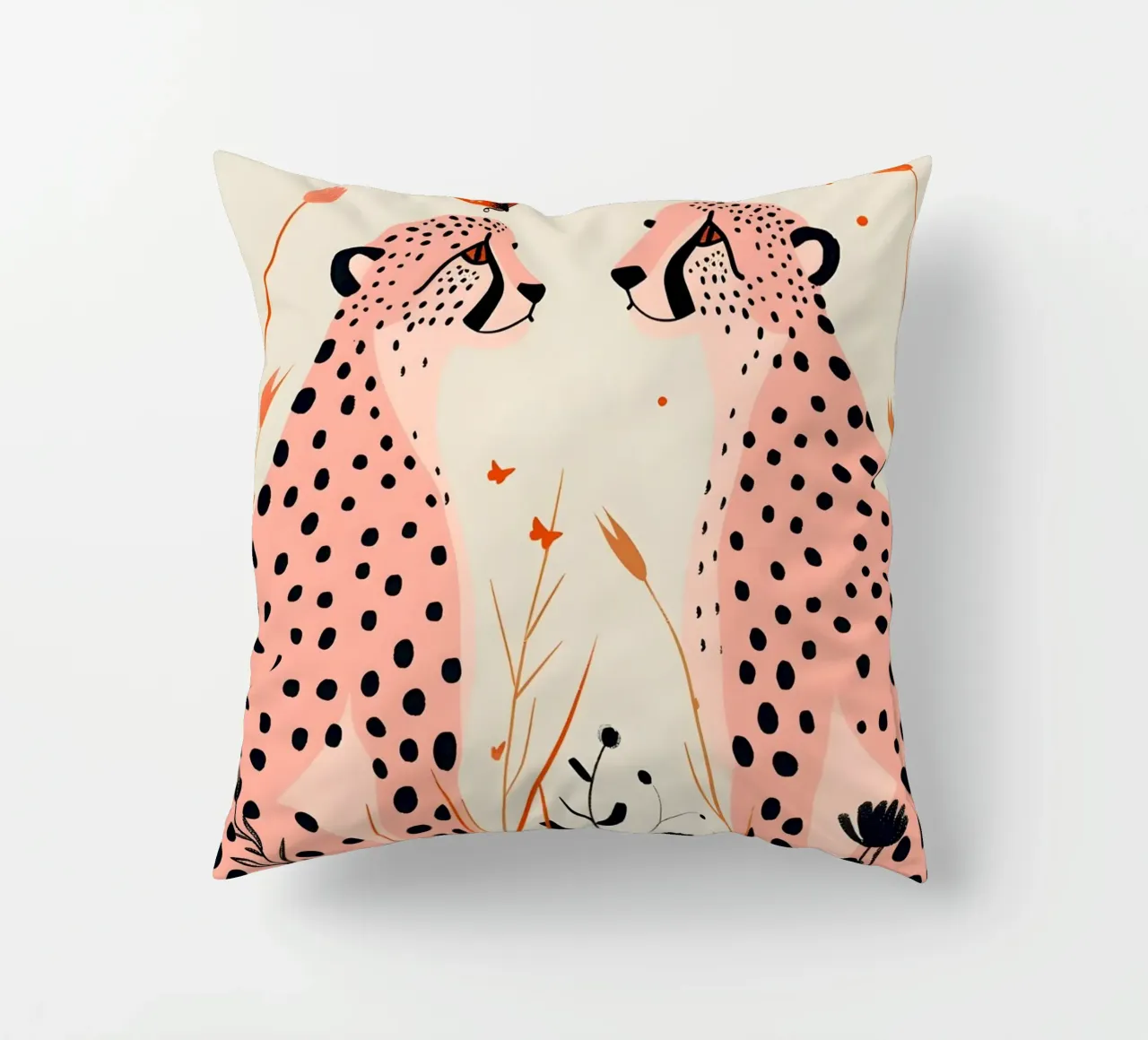 Psichedelico ghepardo macchie animali astratti stampa pop art cuscino da NorwesClub