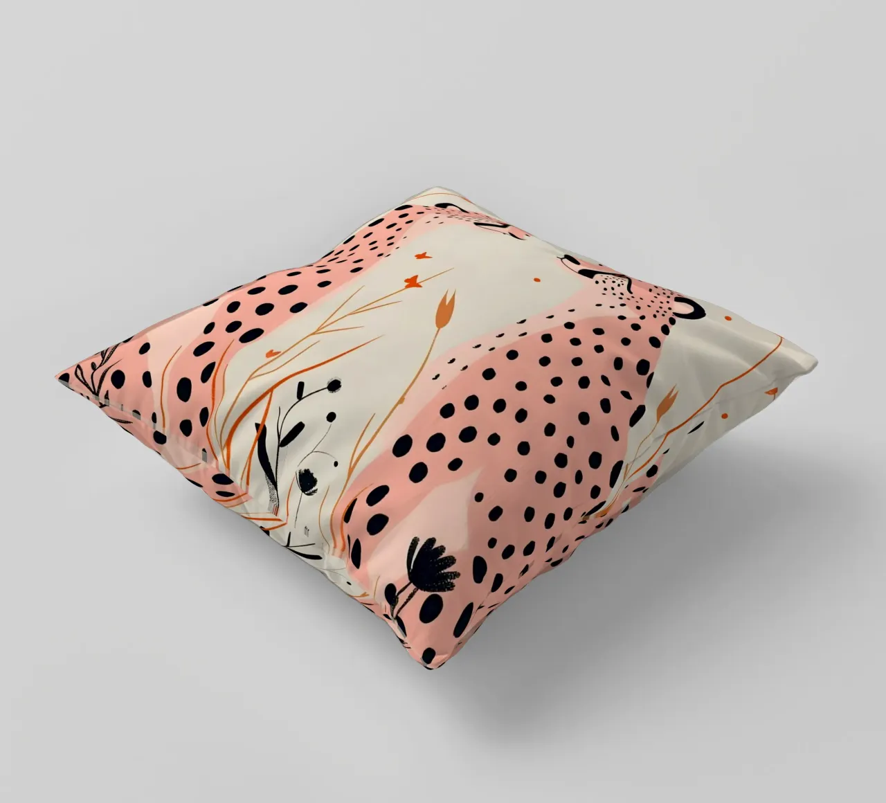 Psichedelico ghepardo macchie animali astratti stampa pop art cuscino da NorwesClub
