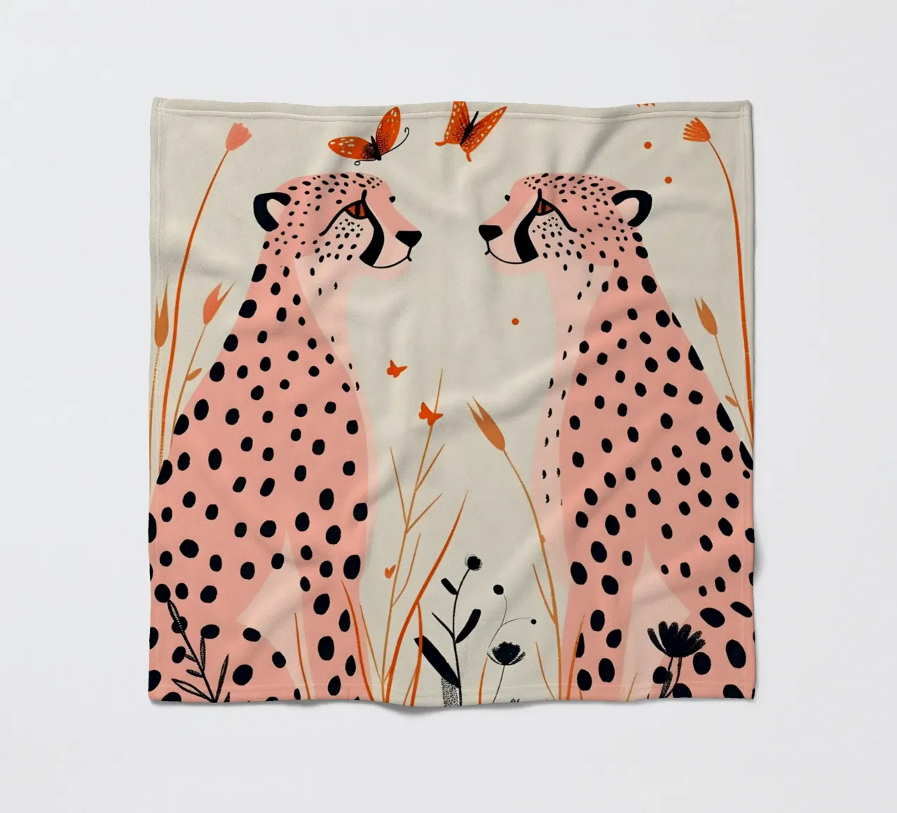 Psychedelische Cheetah Spots Abstract Dier Pop Art Print fleecedeken van NorwesClub
