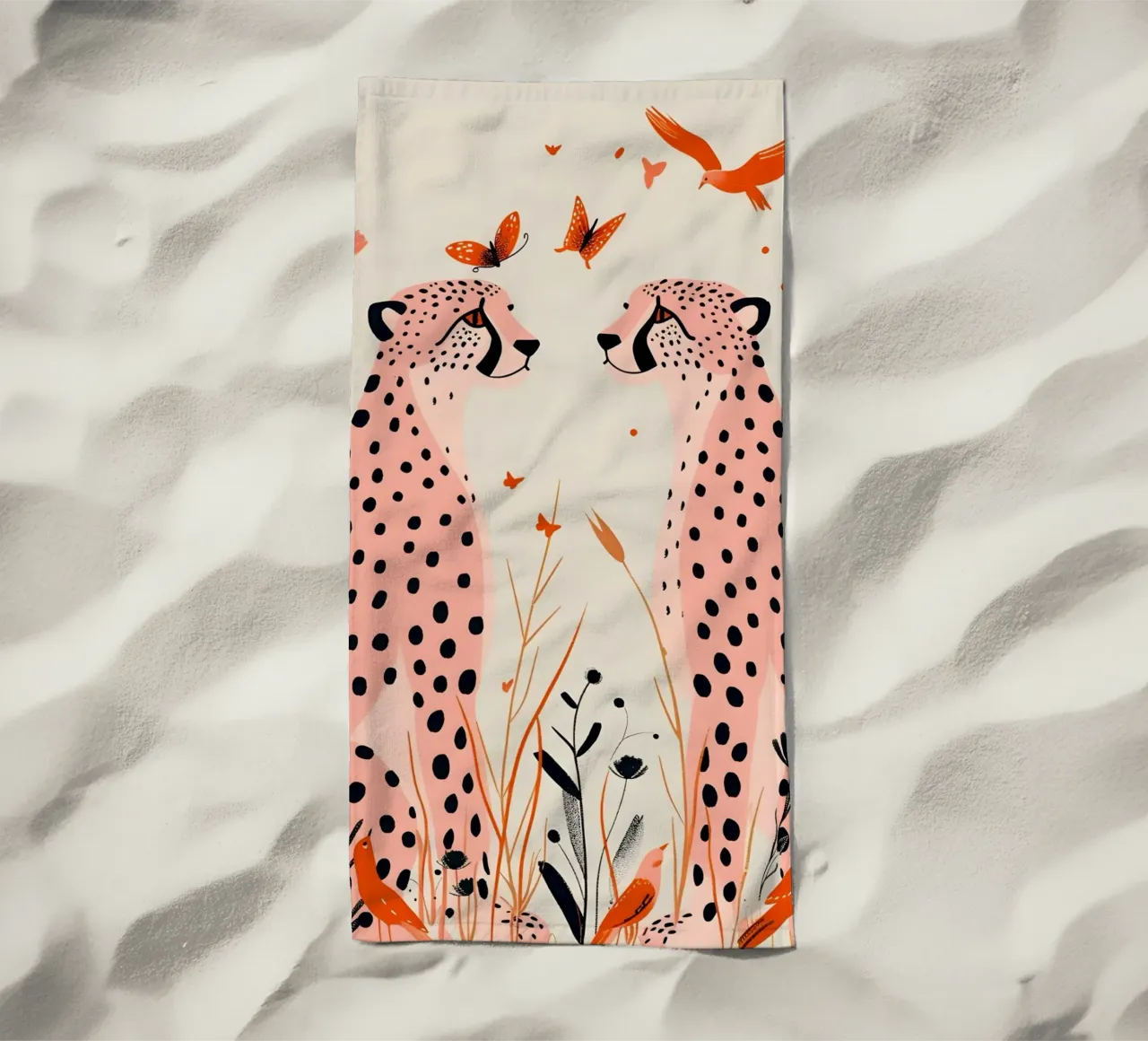 Psichedelico ghepardo macchie animali astratti stampa pop art telo mare da NorwesClub