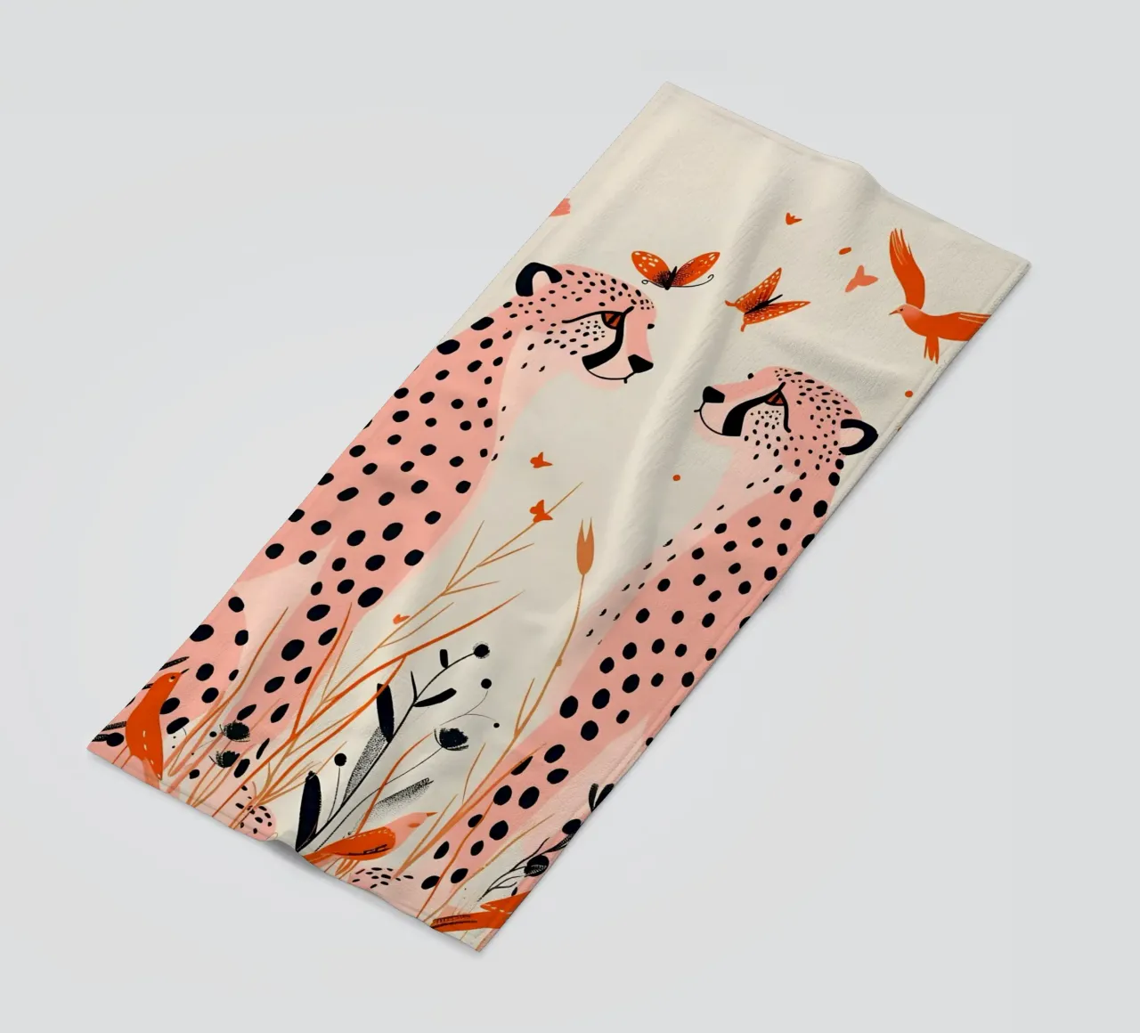 Psichedelico ghepardo macchie animali astratti stampa pop art telo mare da NorwesClub