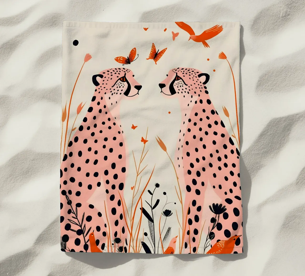 Psichedelico ghepardo macchie animali astratti stampa pop art telo mare da NorwesClub