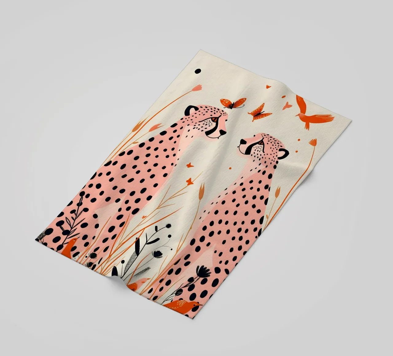 Psichedelico ghepardo macchie animali astratti stampa pop art telo mare da NorwesClub