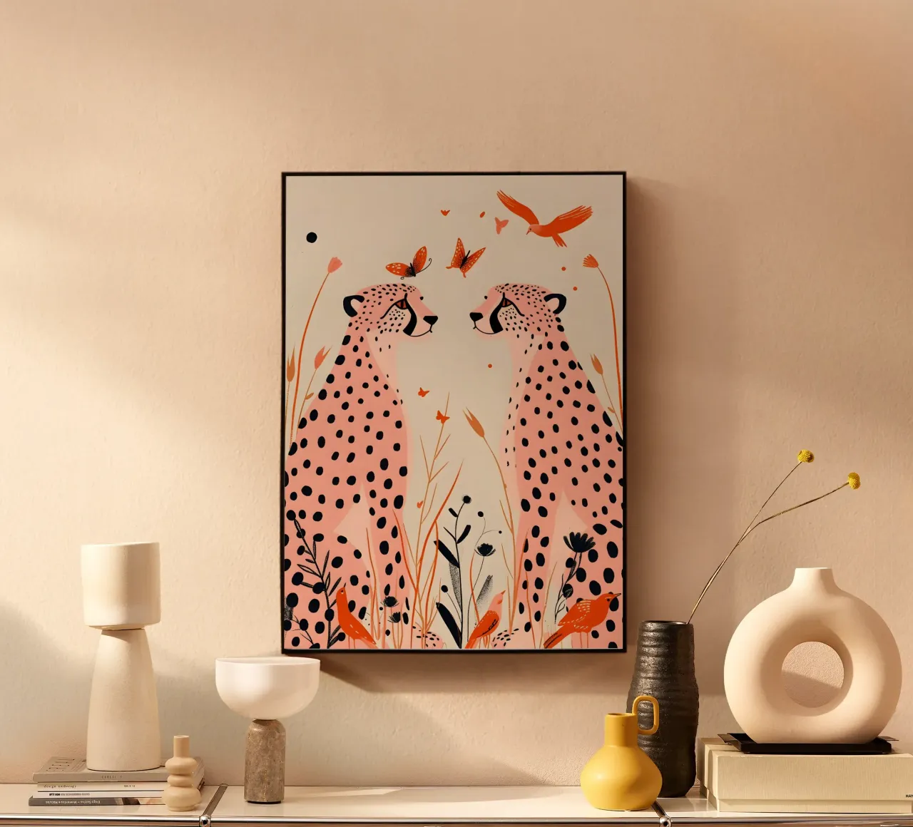 Psichedelico ghepardo macchie animali astratti stampa pop art alluminio dibond da NorwesClub