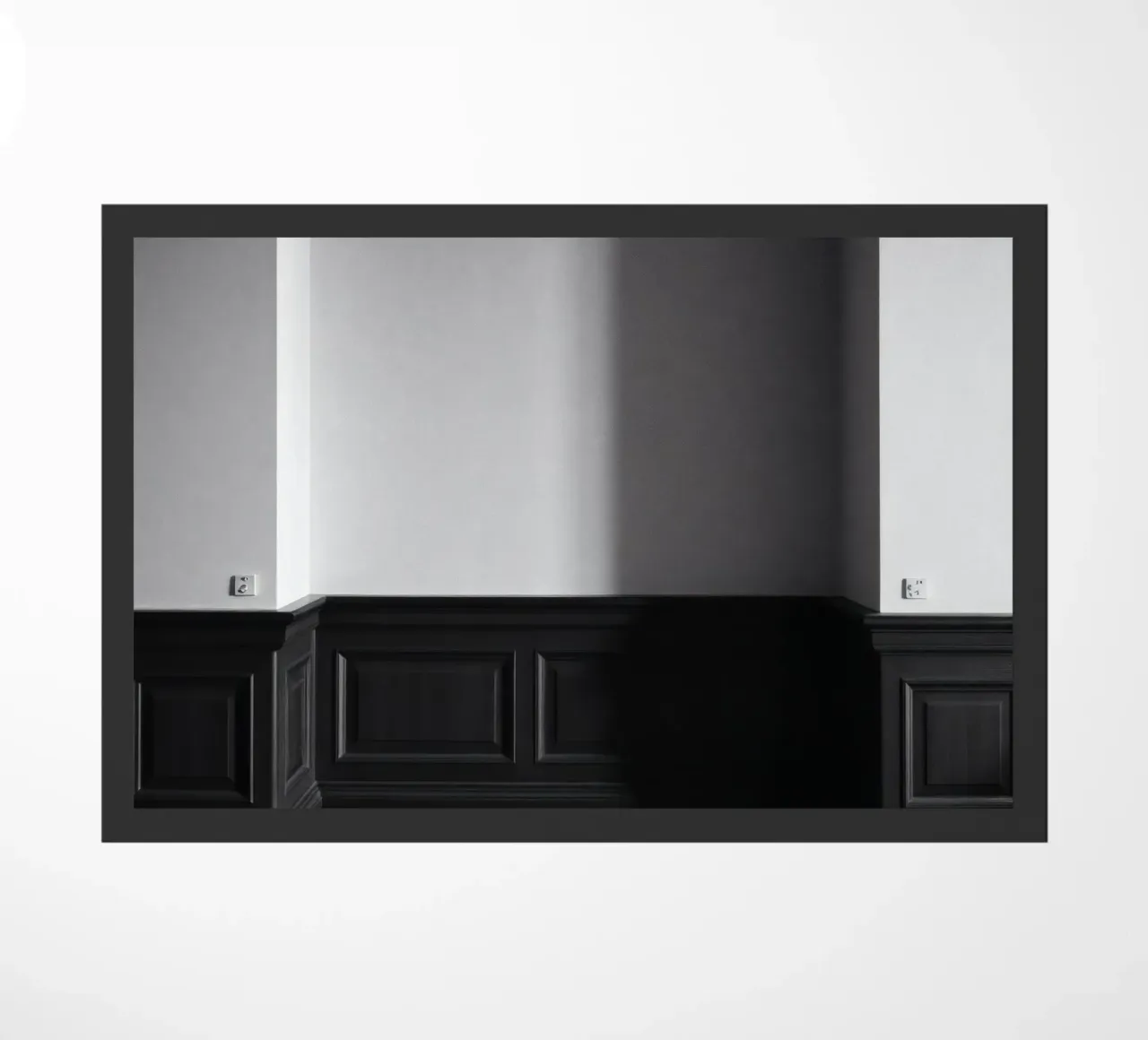 spazio interno con contrasto di luci e ombre zerbino da DesignDoodle