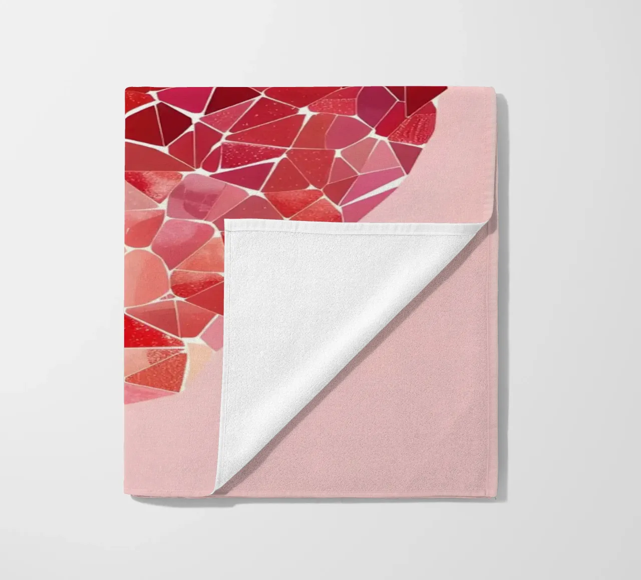 Abstract Strawberry Geometric Pop Art Minimalist Print beach towel by NorwesClub