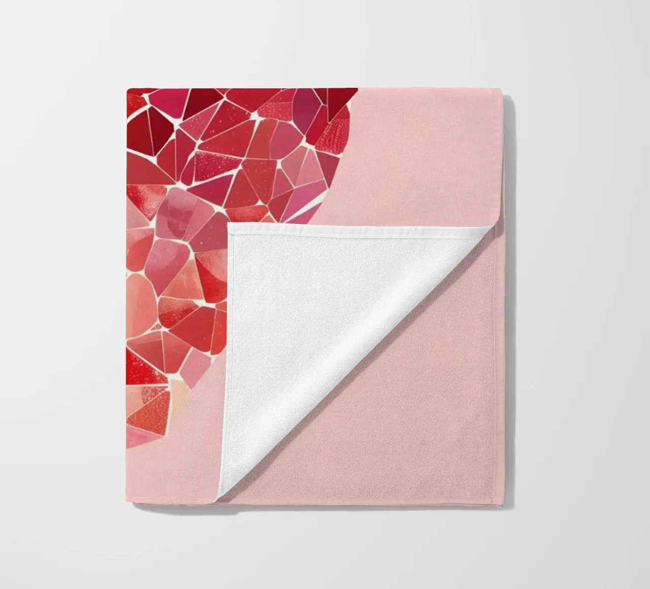 Abstract Strawberry Geometric Pop Art Minimalist Print beach towel by NorwesClub