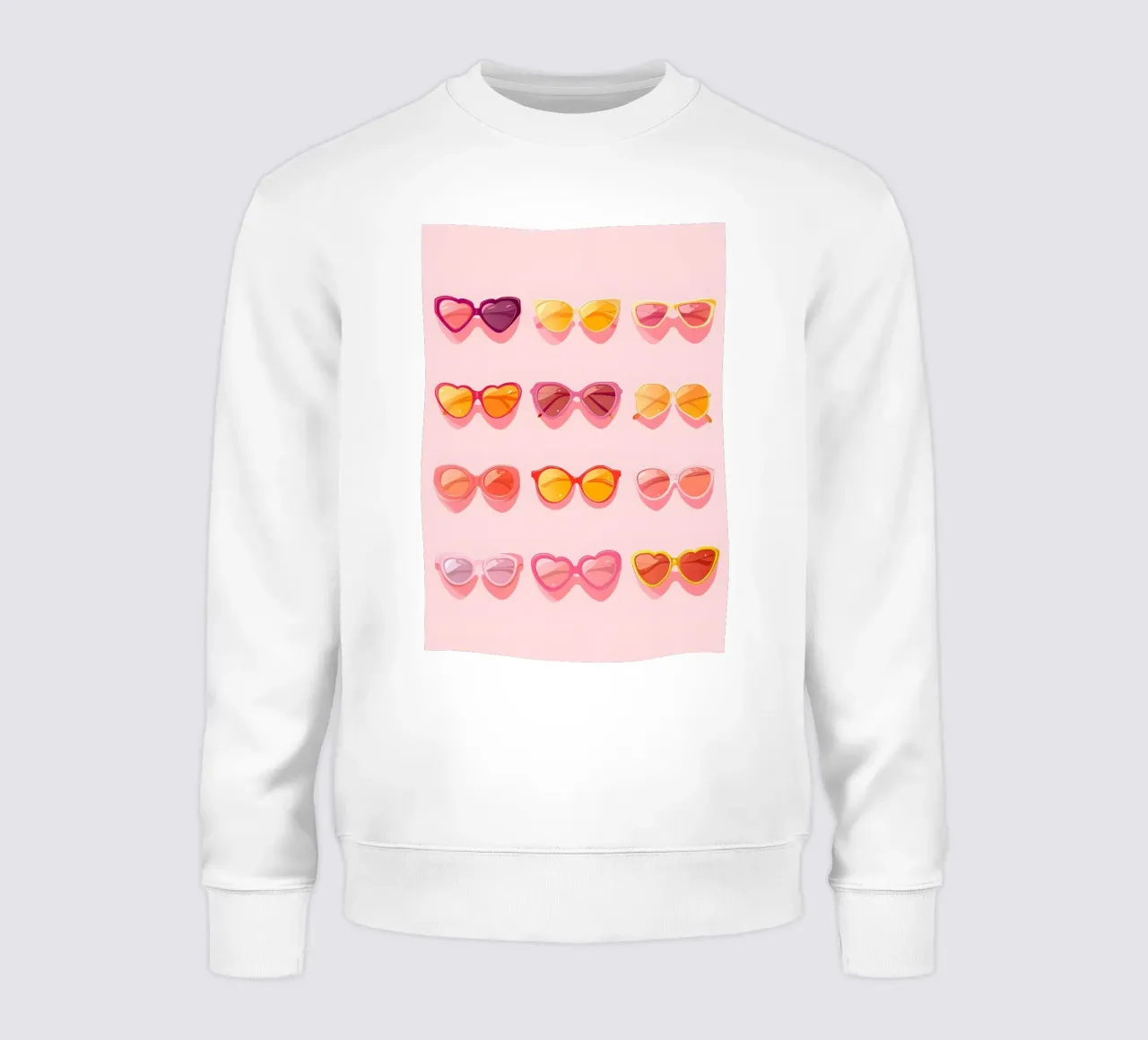 Gafas de Sol Rosa Ombré Verano Retro Glam Pop Art Print sudadera de NorwesClub