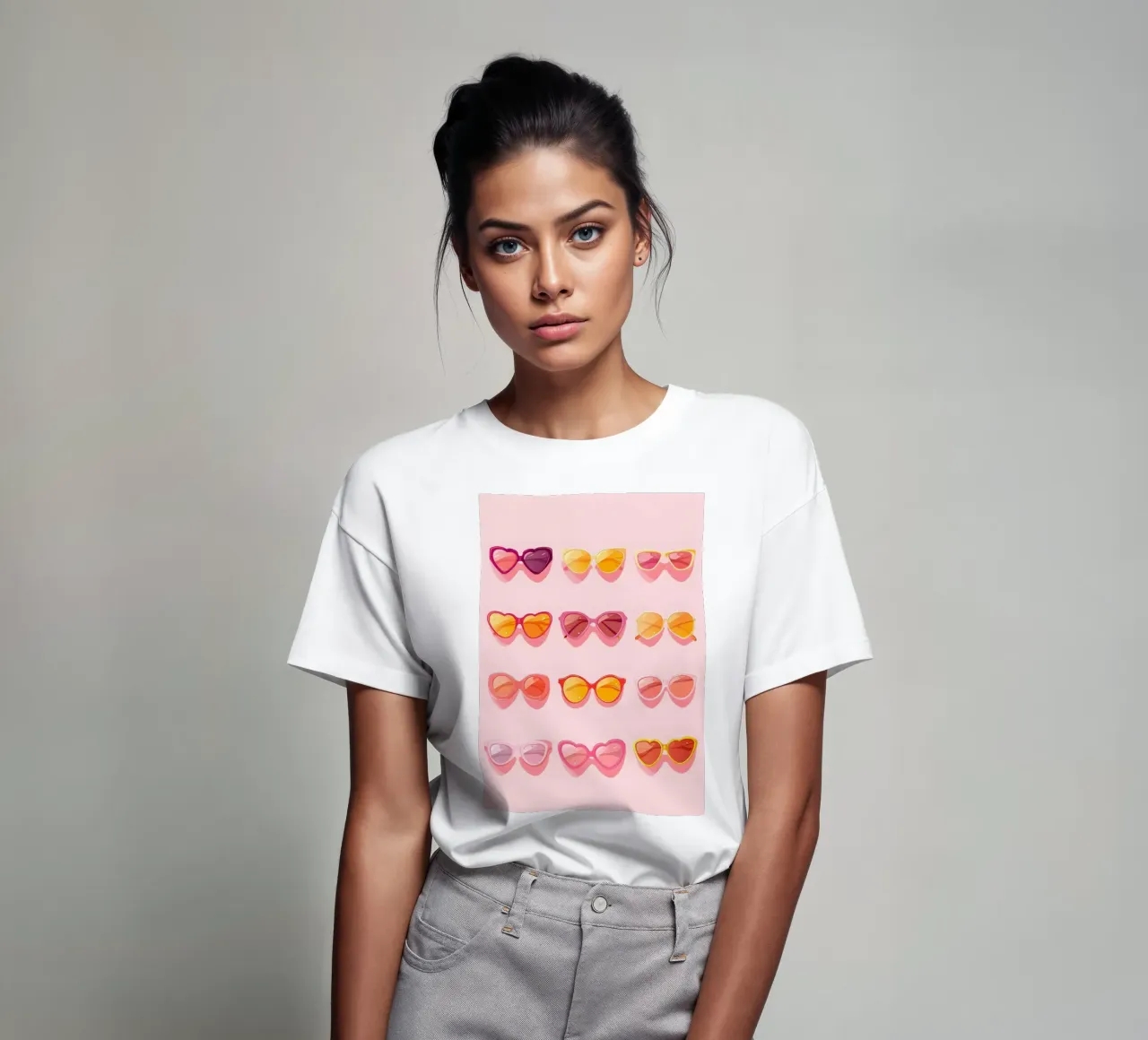 Pink Ombré Sunglasses Retro Summer Glam Pop Art Print t-shirt by NorwesClub
