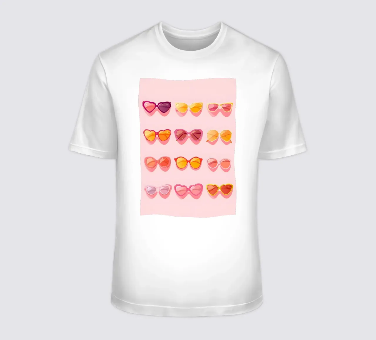 Pink Ombré Sunglasses Retro Summer Glam Pop Art Print t-shirt by NorwesClub
