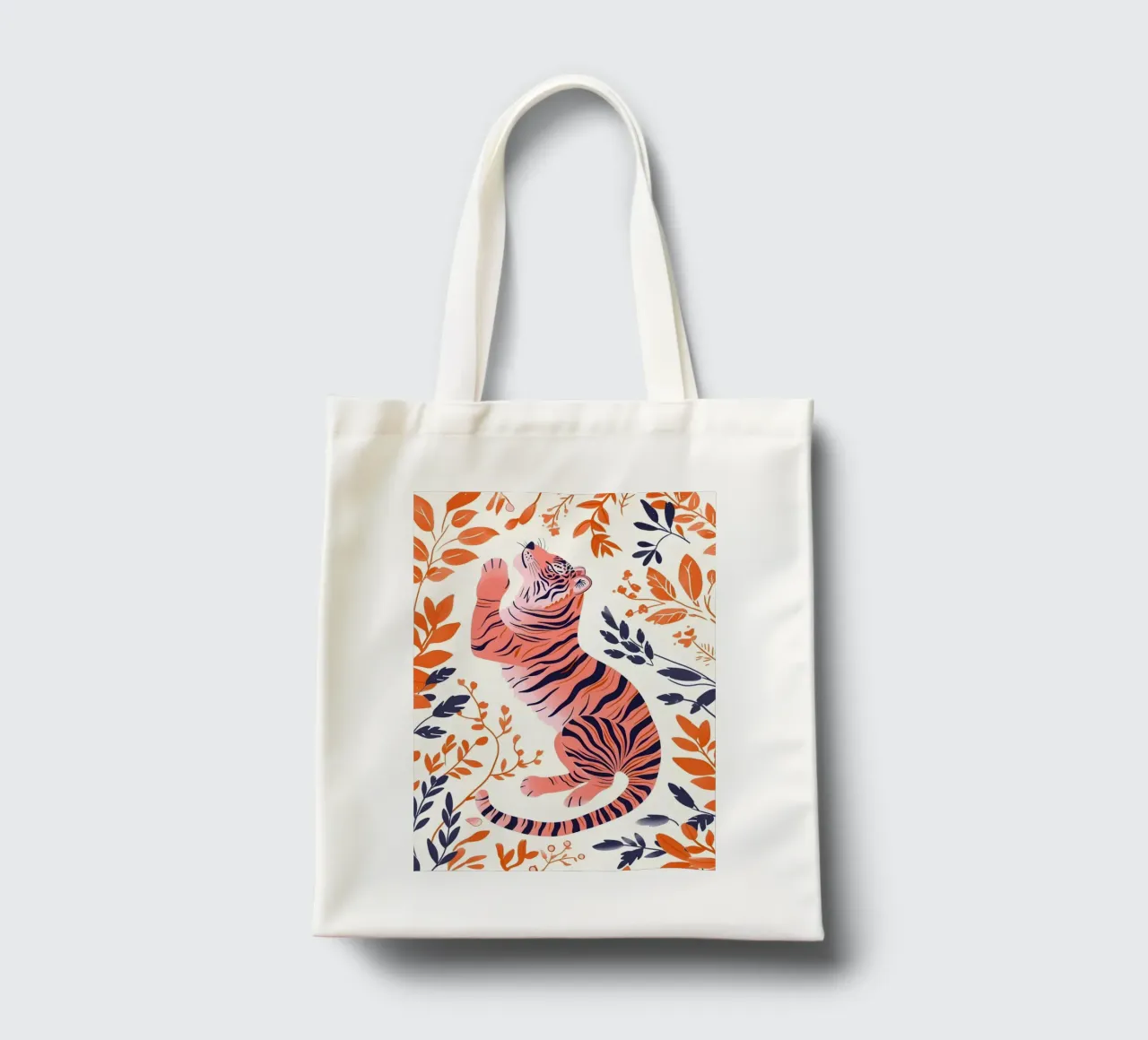 Psychedelische Regenboog Tijger Gestreepte Abstracte Pop Art jute draagtas van NorwesClub