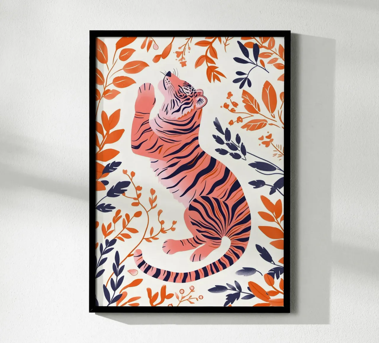 Psichedelico arcobaleno tigrato a strisce Pop Art astratto poster da NorwesClub