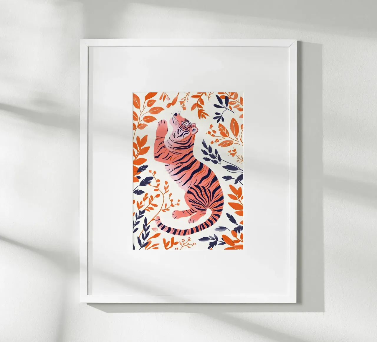 Psichedelico arcobaleno tigrato a strisce Pop Art astratto poster da NorwesClub