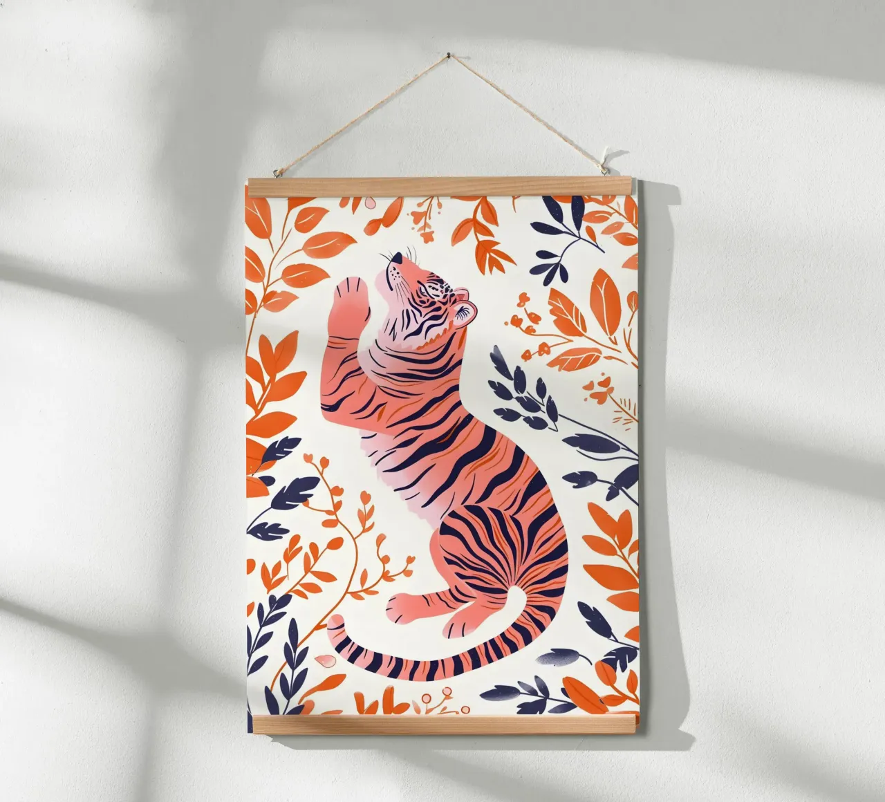 Psichedelico arcobaleno tigrato a strisce Pop Art astratto poster da NorwesClub