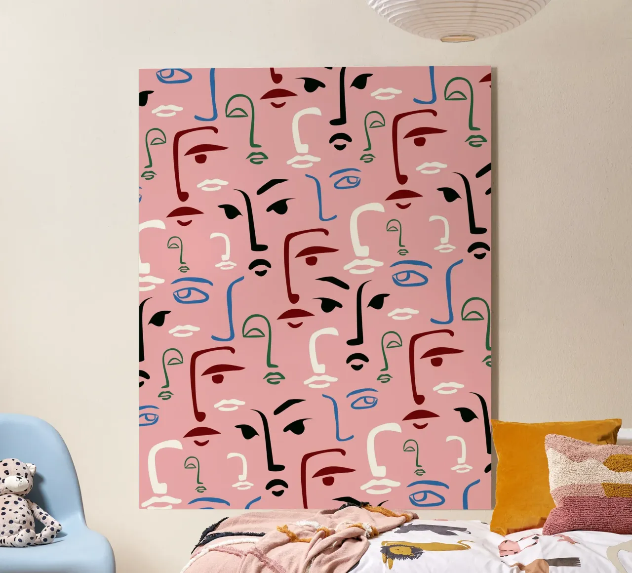 Volti monocromatici plexiglass da Kintsugi99