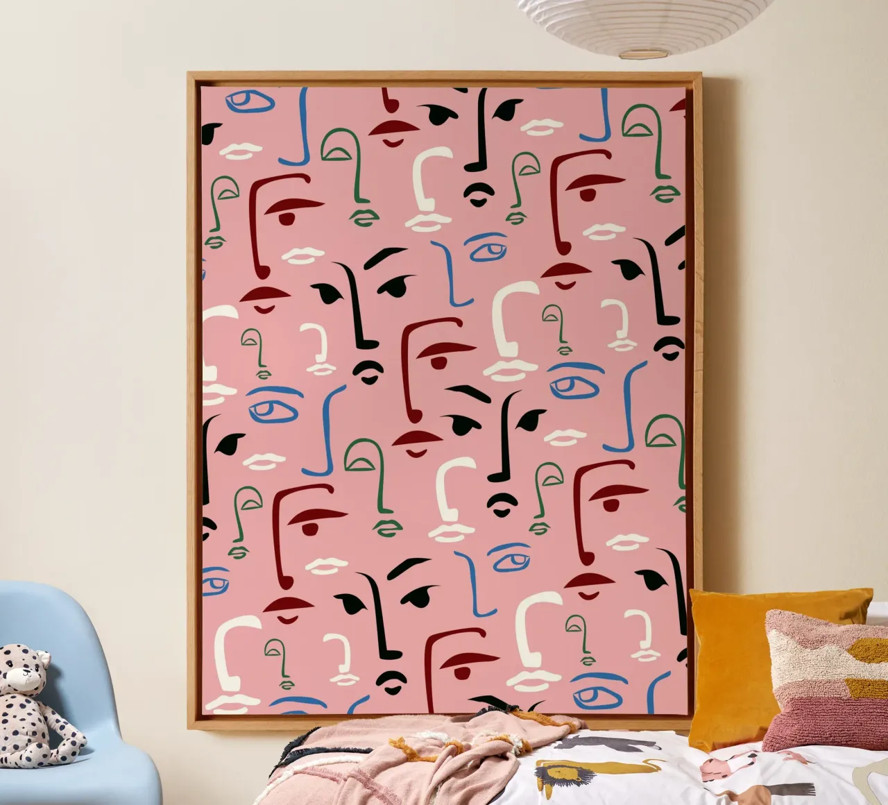 Monochrome Faces canvas by Kintsugi99