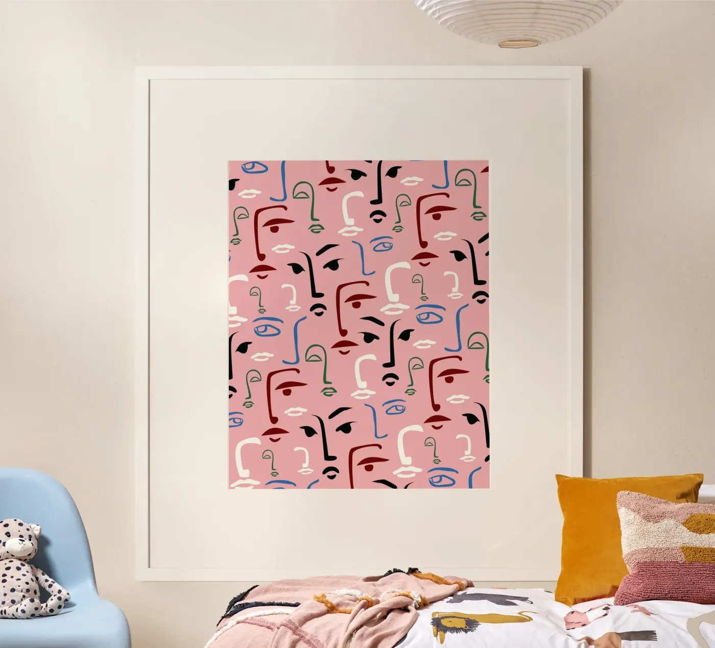 Volti monocromatici poster da Kintsugi99