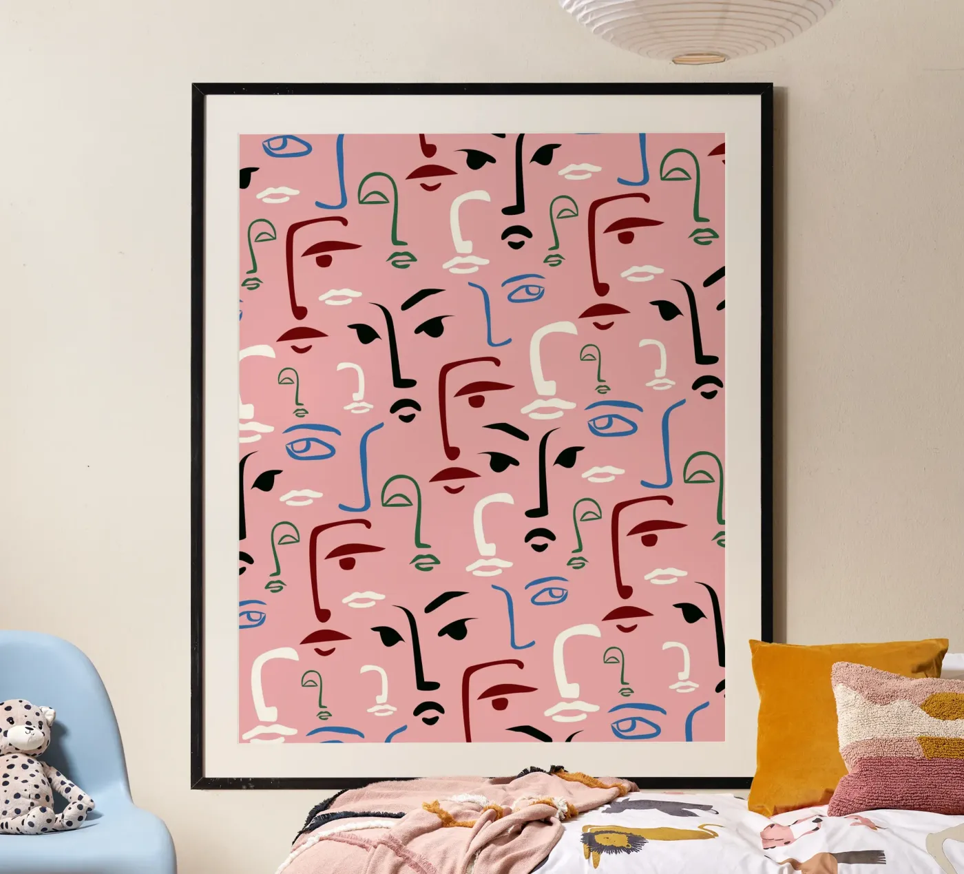 Volti monocromatici poster da Kintsugi99