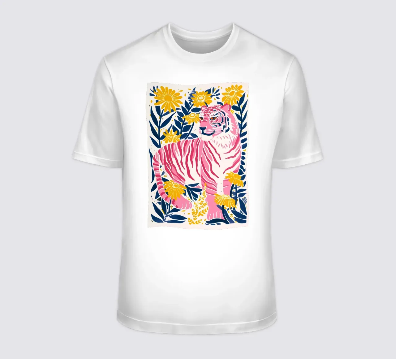 Puzzle abstracto geométrico Tigre Animal Salvaje Pop Art Print camiseta de NorwesClub