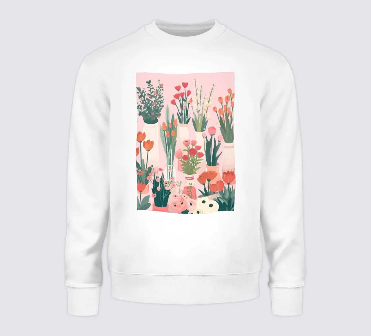Retro Psychedelic Flower Power Groovy Abstrakter Kunstdruck Sweatshirt von NorwesClub