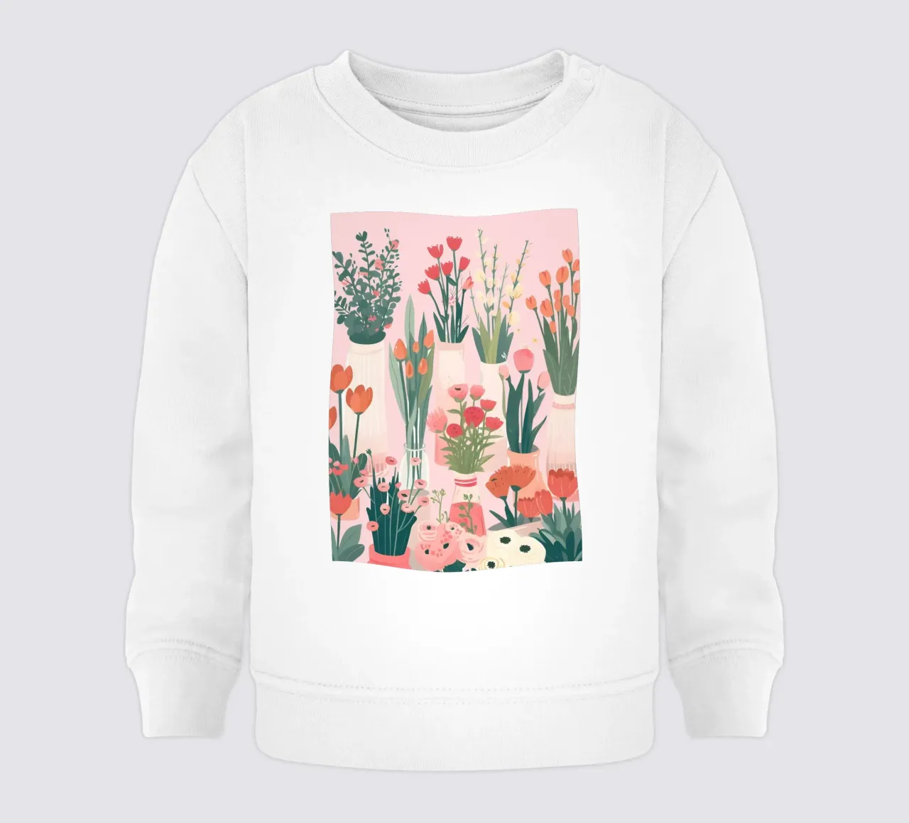 Retro Psychedelic Flower Power Groovy Abstract Art Print sweat pour bébé de NorwesClub