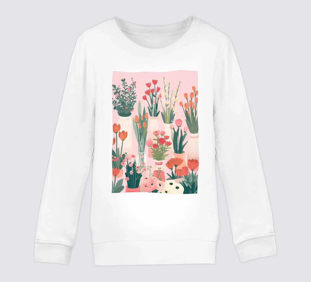 Retro Psychedelic Flower Power Groovy Abstract Art Print sweat enfant de NorwesClub