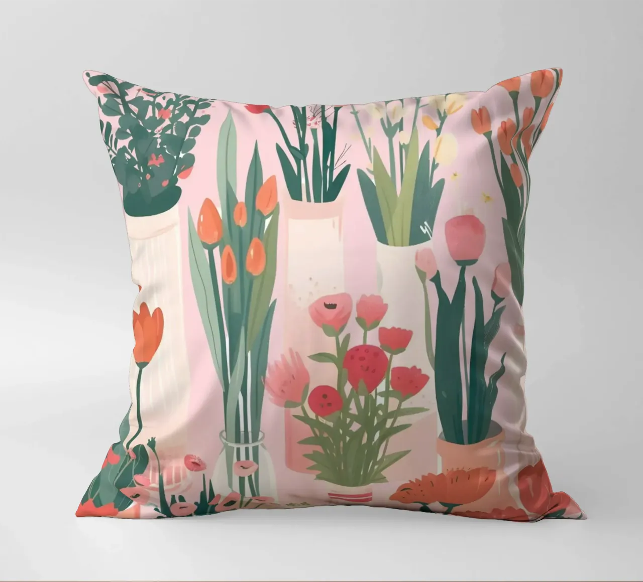 Retro Psychedelic Flower Power Groovy Abstract Art Print decorative cushion by NorwesClub